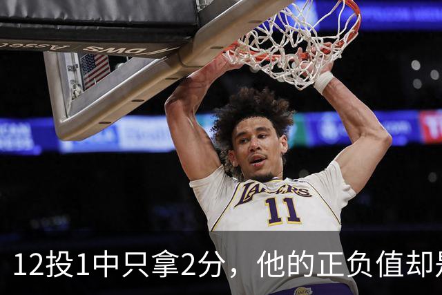 12投1中只拿2分，他的正负值却是全场最高+27