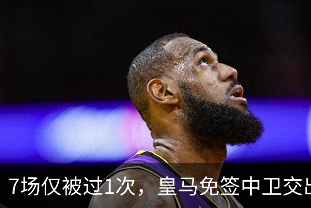 7场仅被过1次，皇马免签中卫交出全队最高23次夺回球权